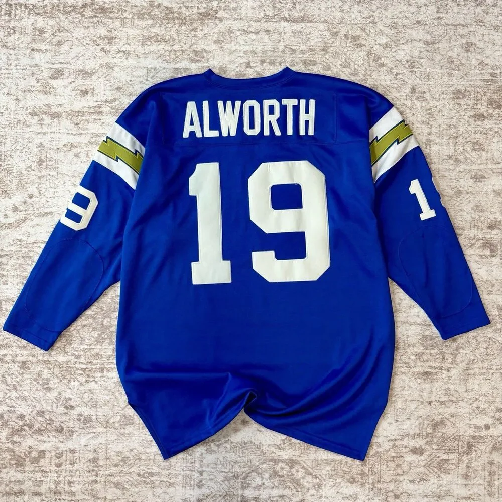 Mitchell & Ness Chargers Lance Alworth #19 Jersey Blue/White/Yellow Men’s 48